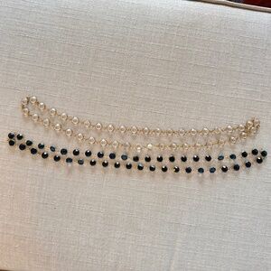 Two Vintage Neiman Marcus Swarovski Crystal Necklaces